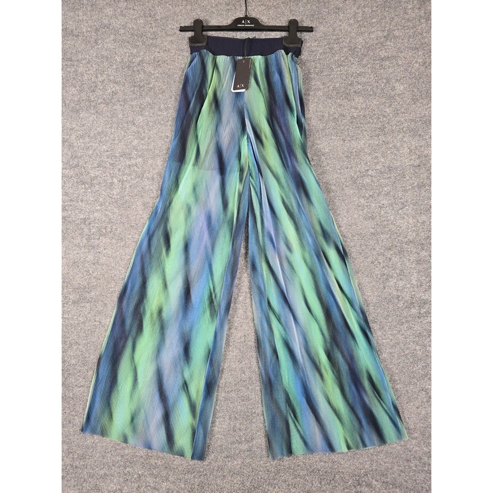 Armani Exchangeโ Wide trousers in see-through tulle Size 2 NWT MSRP $210